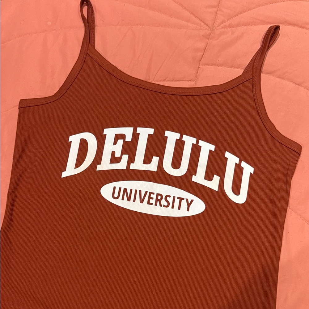 Delulu University Tank